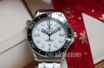 KG Factory Copy Omega Seamaster Diver 300m 8800 Automatic Watch White Dial Black Ceramic Bezel